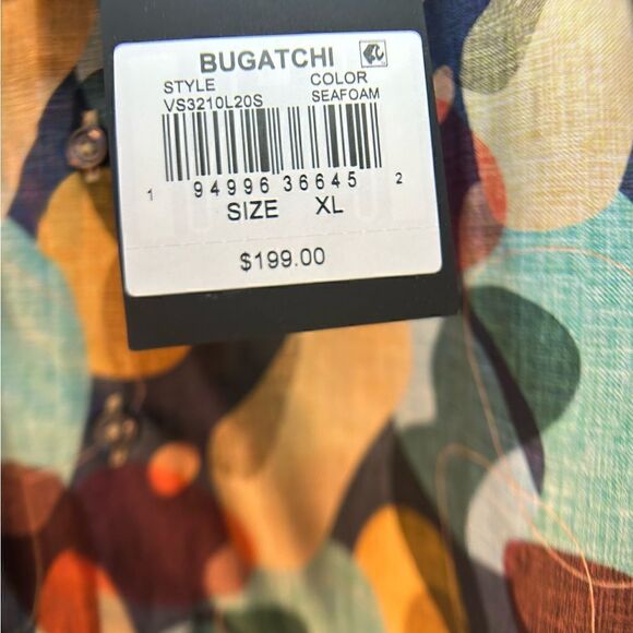 Bugatchi Men's Hugo Shaped
Comfort Stretch Cotton Sport Shirt. NWT - Picture 6 of 7
